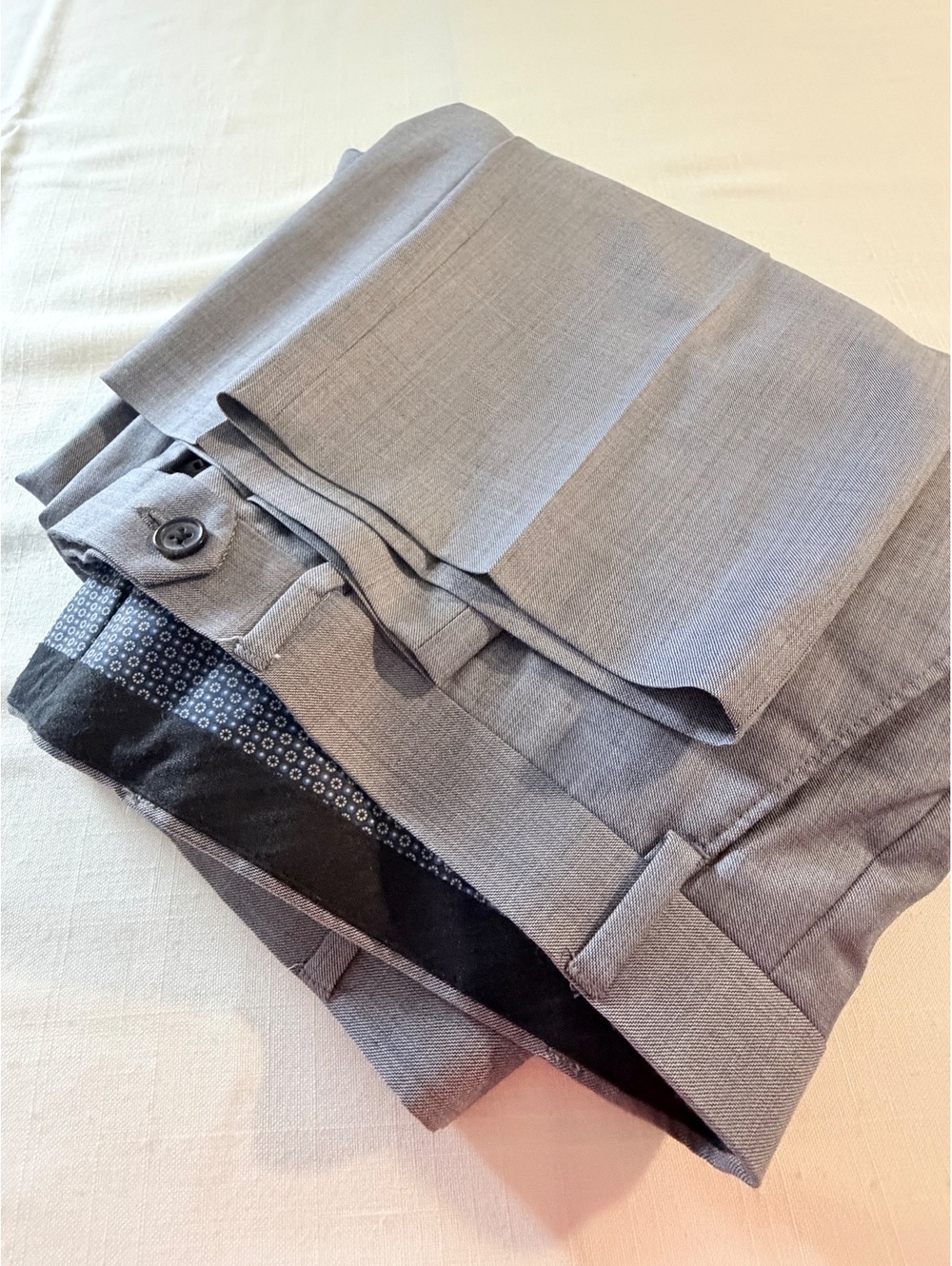 Lauren Ralph Lauren Men's Gray Wool Blend Dress Pants Size 40 - Picture 12 of 12